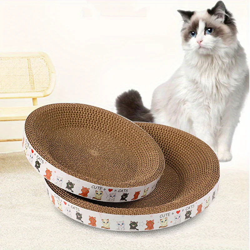 Corrugated round cat scratching board resistant cat toy cat supplies bowl-shaped cat claw board