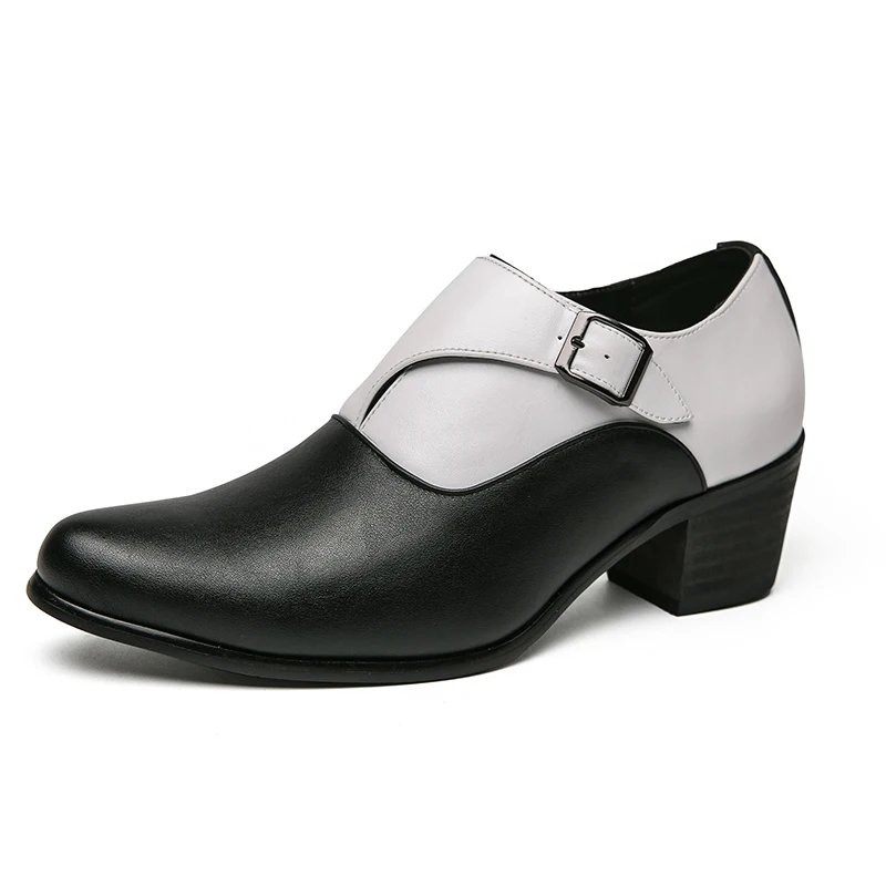 

Men's Shoes Fashion High-heeled Leather Wedding Shoes 2025 New Men's Dress Shoes Business Casual Heightening Men's Shoe Zapatos