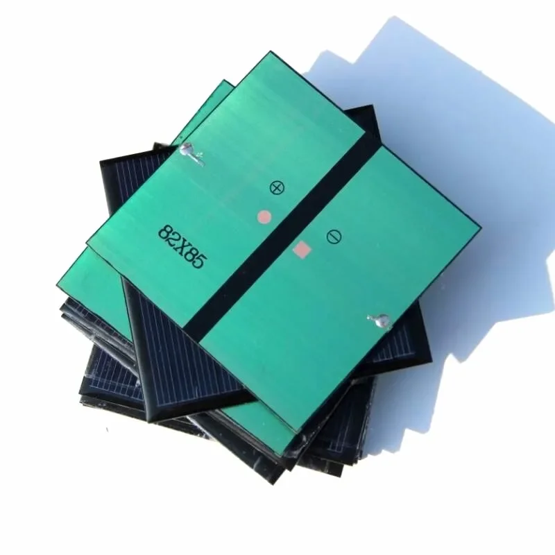 BUHESHUI Mini 1 Вт 6 В модуль поликристаллической ячейки солнечная панель зарядное устройство образовательные наборы эпоксидная смола 85X82 мм 10 шт./лот