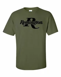 Remington Black Logo T-Shirt 2nd Amendment Pro Gun Brand Tee Rifle New Graph For Men Clothing Women Short Sve Tees