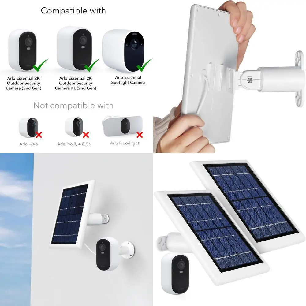 

Комплект из 2 белых панелей для камер видеонаблюдения, совместимых с 2K-камерами для наружного использования и камерами XL 2-го поколения, совместимыми с прожекторами (камера в комплект не входит)