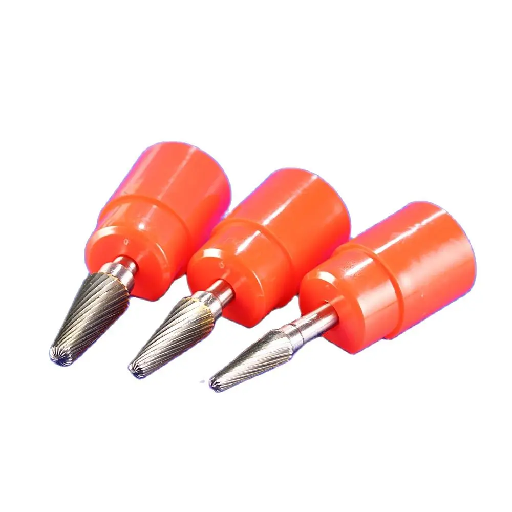 WeiTol L 6mm SHK Tungsten Carbide Milling Cutter Set Rotary Tool Burr Double Diamond Cut Dremel Tools Electric Grinding