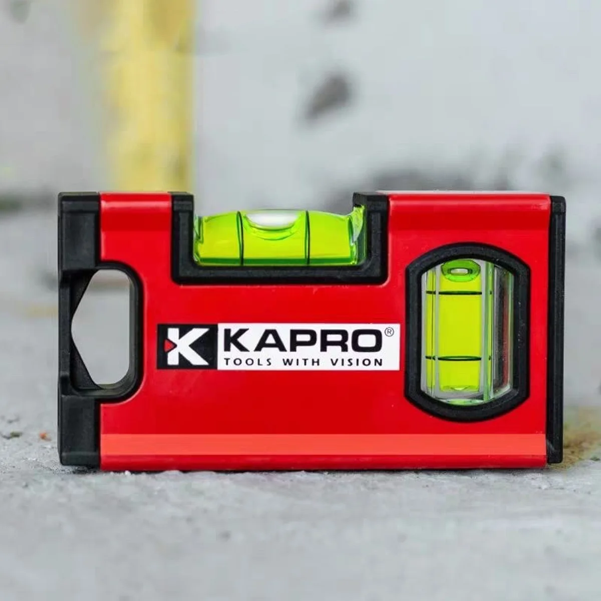 Handy Pocket Torpedo Level Small Magnetic Leveler Tool with 0°/90° Bubbles, Top-view Window Aluminium Alloy Frame Diy Hand Tool