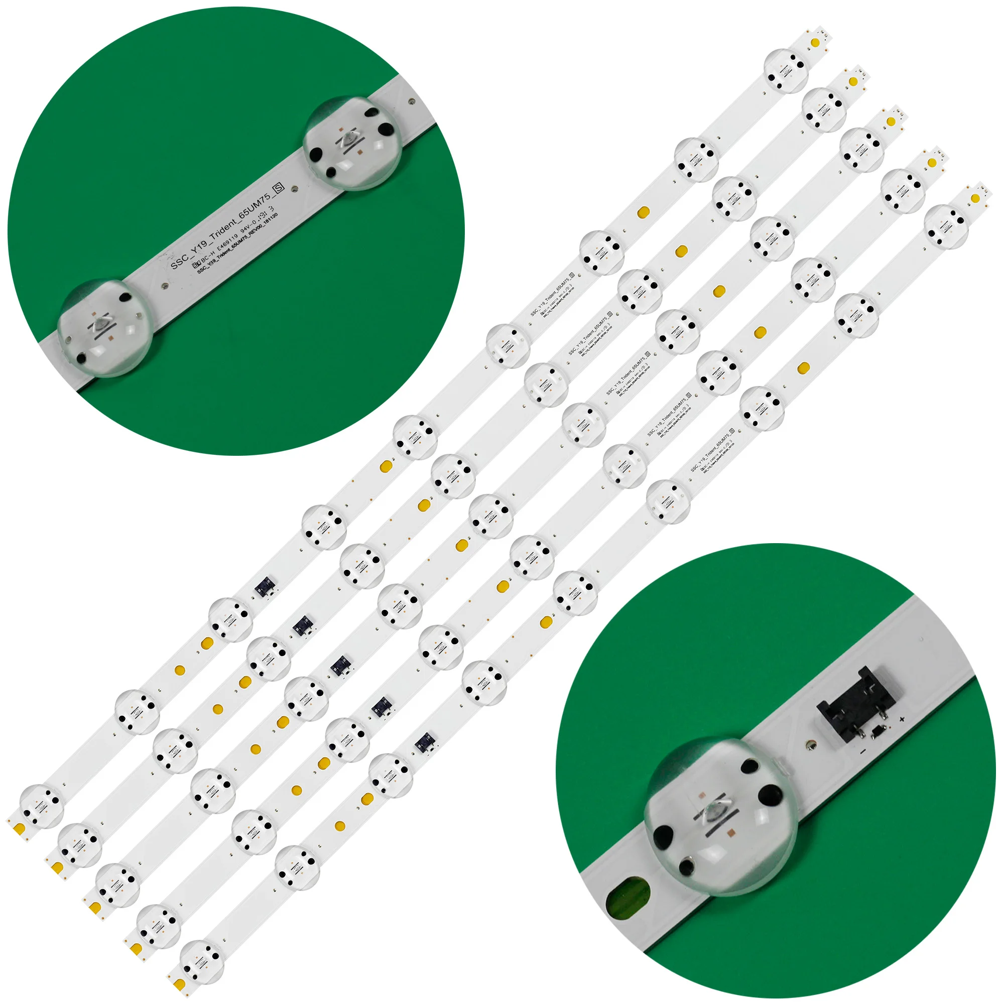 50Pcs/Set LED Backlight Strip For 65UM7520 65UM671COSB 65UM7650 SSC_Y19_TRIDENT_65UM75_S 65UN8100PLB 65UM7510PLA 65UM7520PSB