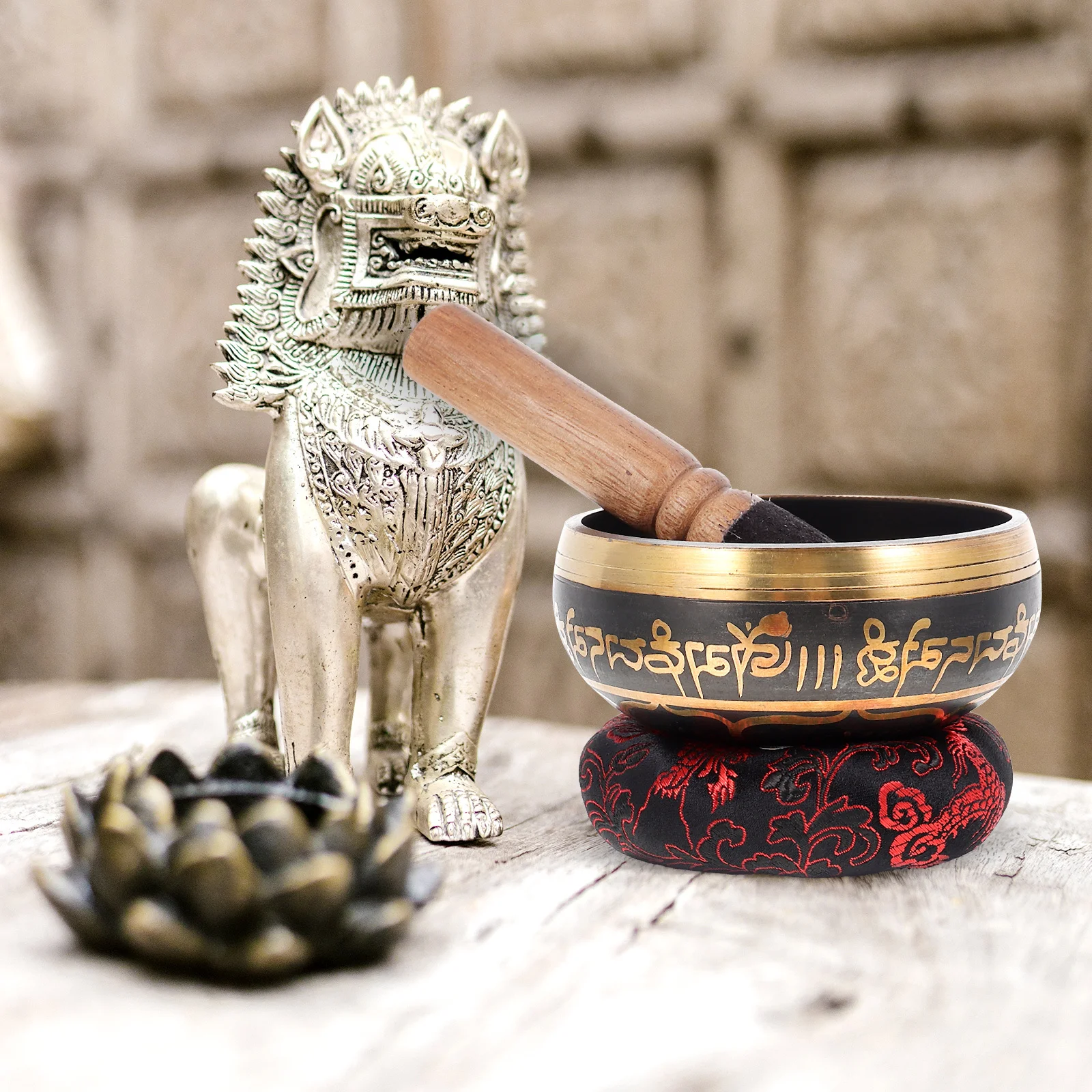 

1Set Singing Bowl Copper Meditation Tool Crisp Tones Concentration Aid Perfect for Yoga and Travel Singing Bowl