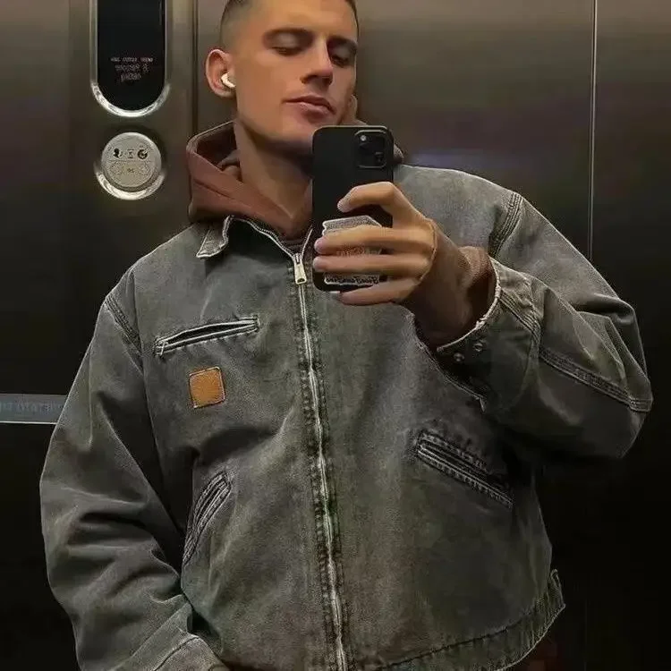 

J97 workwear Ribkaha made old washed jacket jacket