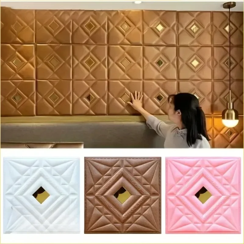 

30x30 см самоклеящиеся 3D пенопластовые настенные панели, мягкие обои, наклейки для спальни, гостиной, сделай сам, фон, стена, украшение дома