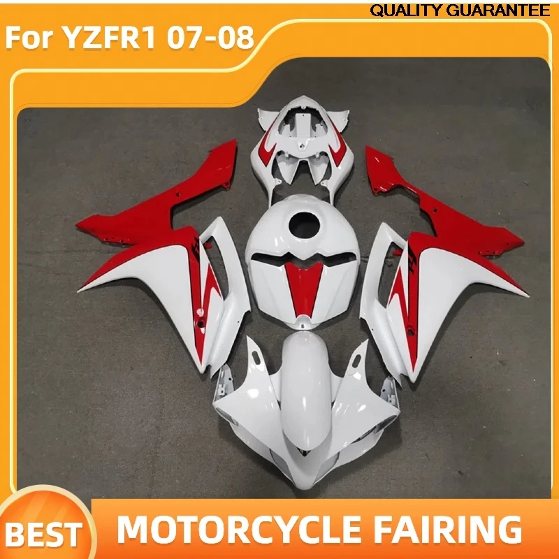 

Motorcycle Fairing kit For YAMAHA YZF-R1 2007 2008 YZF R1 YZFR1 07 08 red white Bodywork OEM Fairing