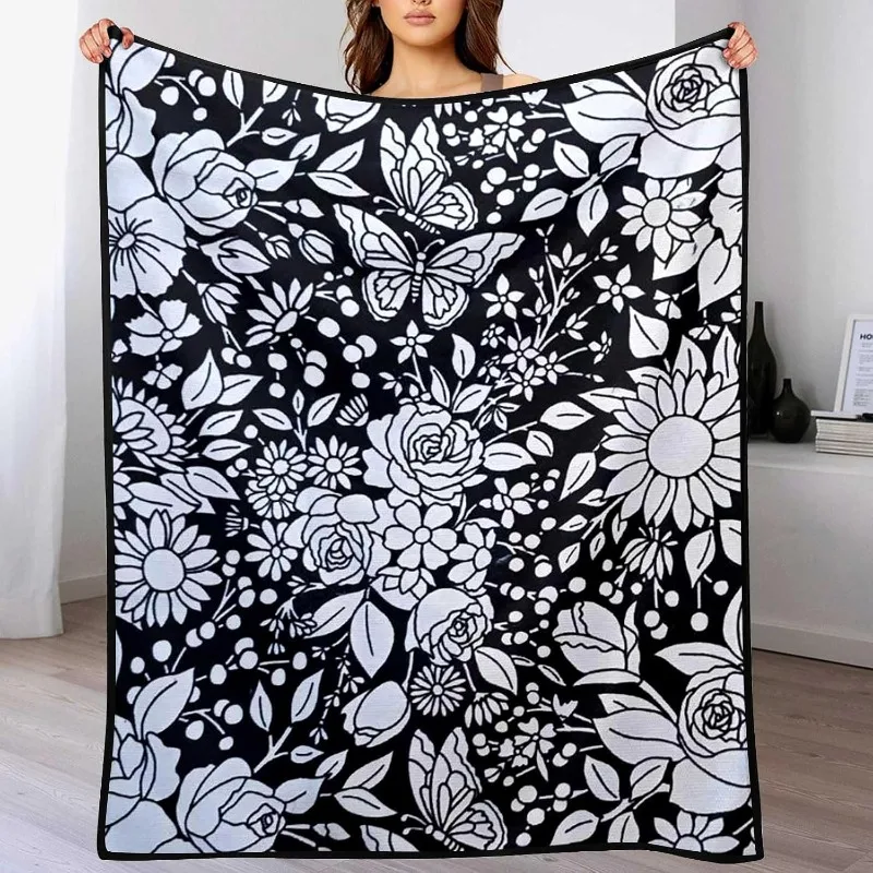 DIY Coloring Blanket, Color Blankets for Adults, Creative Art Blankets, Holiday Decorations for Halloween Decor/Christmas Decor
