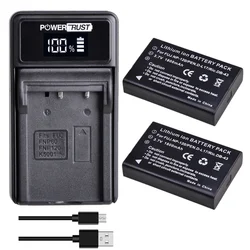 1800mAh NP-120 batteria e caricabatterie per Fujifilm FinePix 603, F10, F11, M603, RICOH Caplio 300G, 400G di larghezza, 500G di larghezza, 500SE, G3