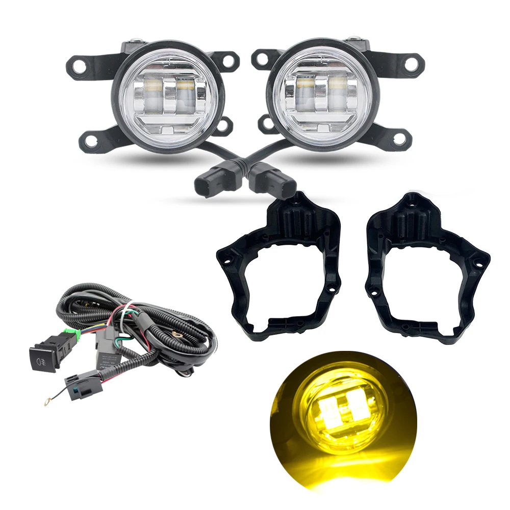 Upgrade LED mistachterlichten DRL voor Toyota Yaris Cross XP210 2020 2021 2022 2023 Wit Licht Beugel Draad Schakelaar Bedrading Kabelboom