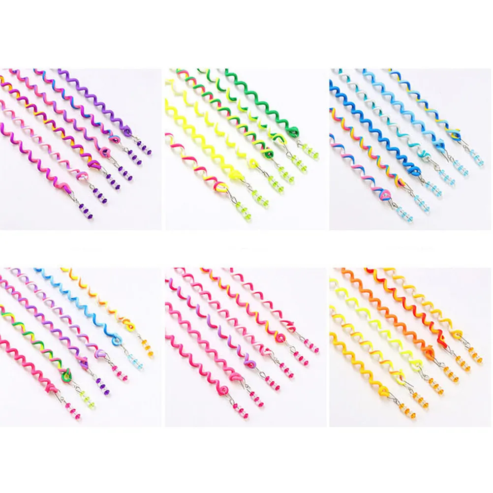 6Pcs Bright Hair Clips Braiding Accessories for Women Fast Styling Tool Works on Straight Curly Thick Thin Hair DIY
