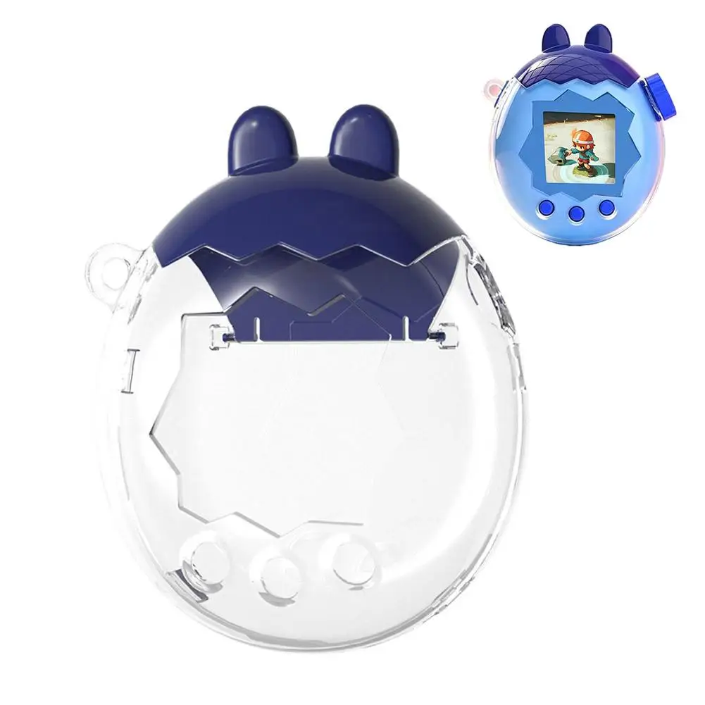 Clear PC Case Cover for Tamagotchi Paradise Interactive Virtual Pet Cute Animal Ears Protective Shell Shockproof Scratch