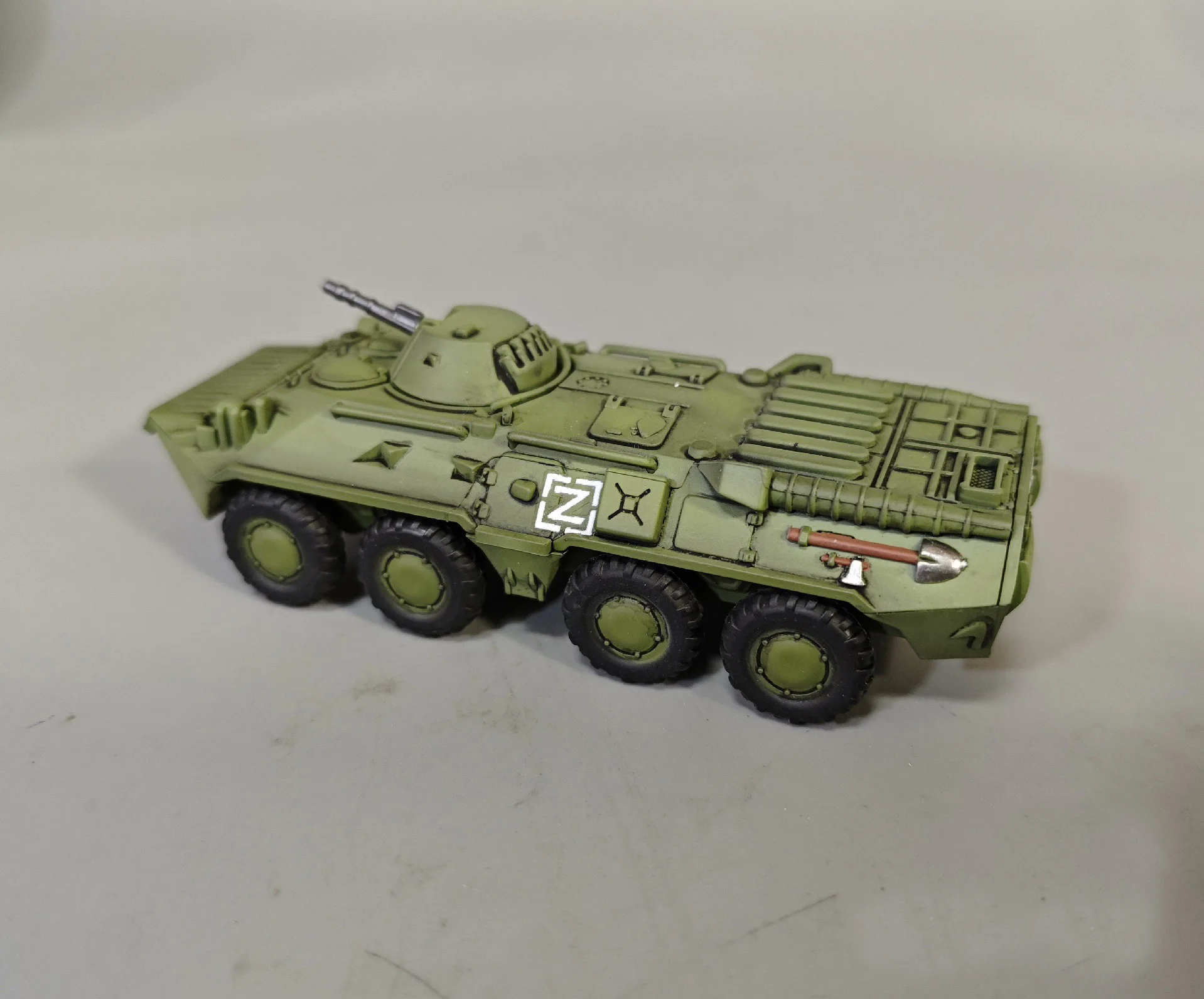 1/72 Model of a Russian BTR-80 armored vehicle, finished model