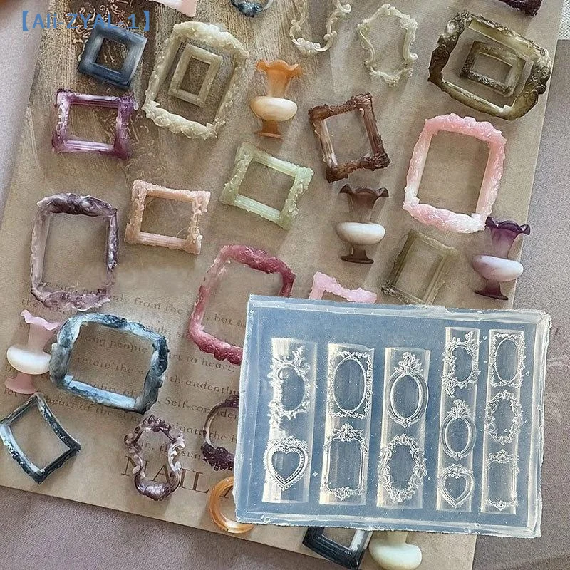 【ZYAL-1】3D Blumen-Silikon-Nagelstempel, süße Schleifen-Rosen-Nagelvorlagen, DIY Nagelkunst-Stempelplatten, Maniküre-Design-Werkzeuge