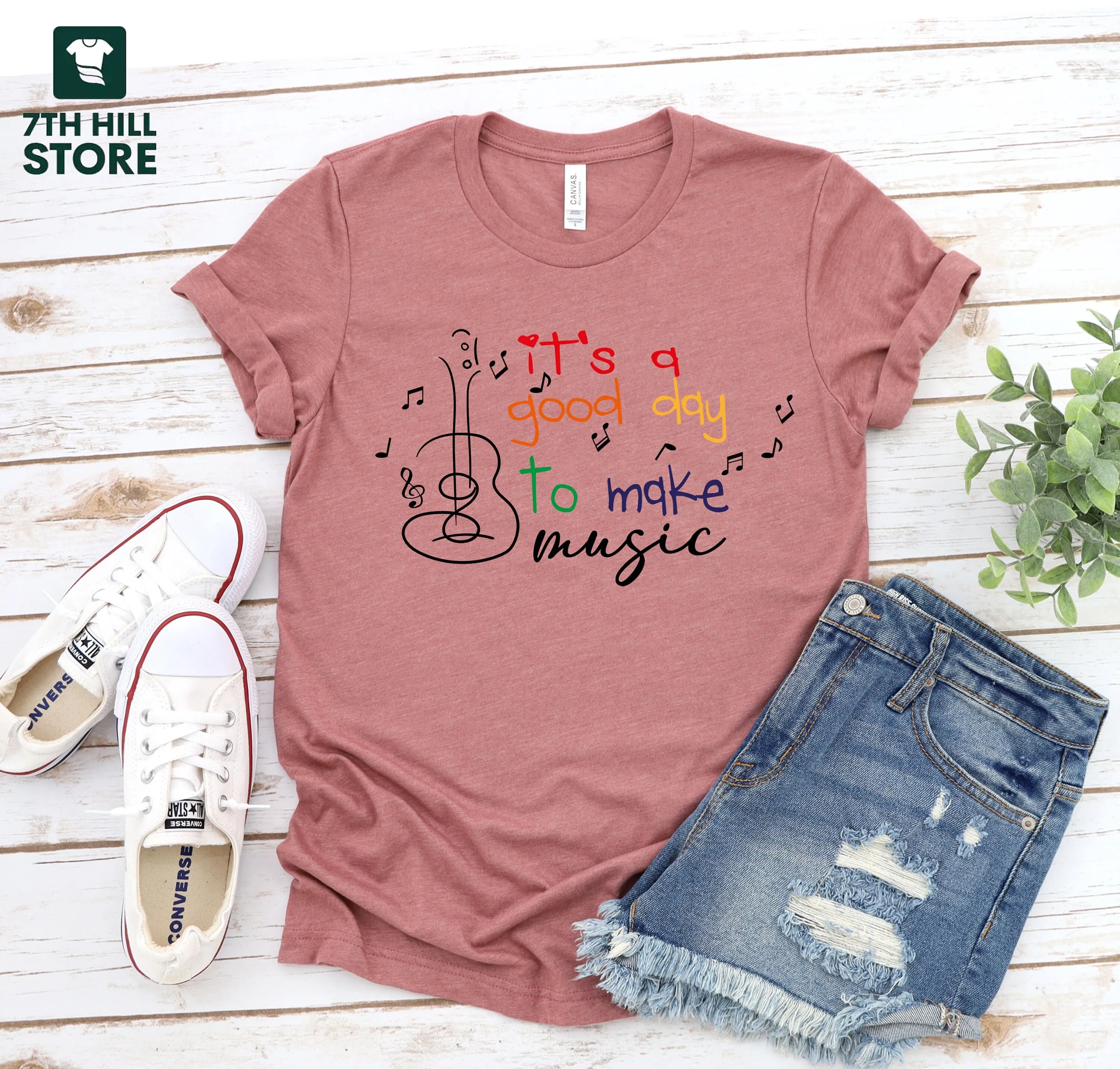 إنه يوم جيد لصنع الموسيقى الموسيقية تي شيرت عشاق المعلمين لمعلم الجيتار