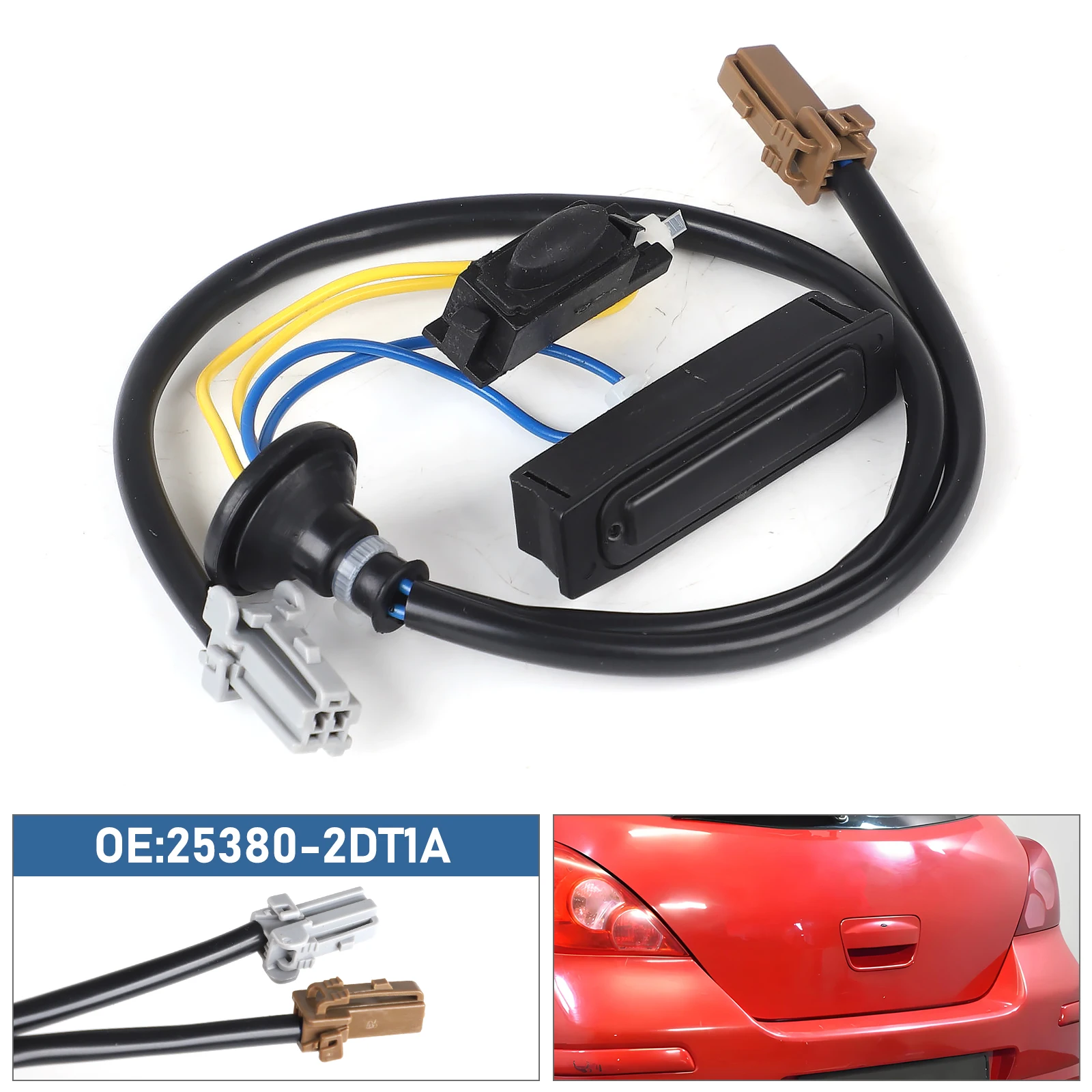 

Trunk Release Button Trunk Lid Tailgate opener Switch Fit For Nissan Sentra Tiida C11 LATIO Versa 25380-2DT1A 253802DT1A