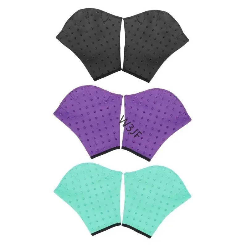 

W3JF Swimming Webbed Gloves Set Water Aerobics Swim Gloves for Children Pool Beach
