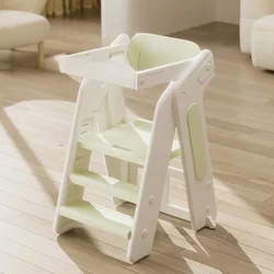 Silla de comedor para niños, taburete multifuncional plegable para el hogar, asiento de aprendizaje y crecimiento, mesa de comedor y sillas