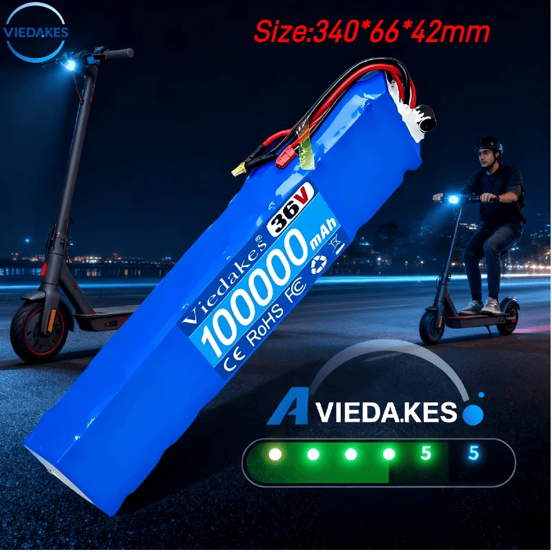 

36V 10Ah Li-ion battery 18650 lithium battery pack 10S3P 10000mAh 500W 42V For XIAOMI M356 electric power battery with BMS