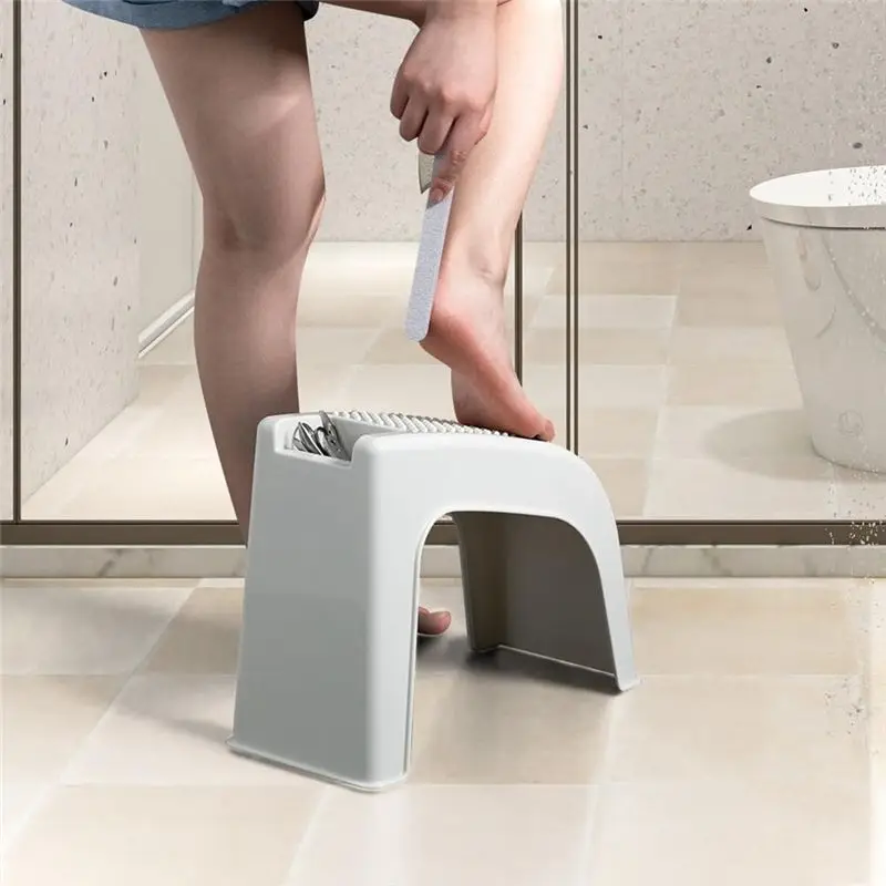 Shower Foot Rest For Shaving Legs, Non-Slip Pedicure Foot Rest, Shower Foot Step Stool For Shave Legs, For Pedi Stand image 5