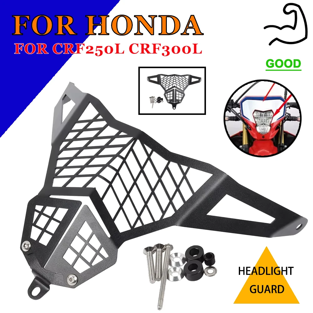 

Motorcycle Accessories Headlight Grille Protection Cover Protector For Honda CRF250L CRF300L CRF 300L CRF 250 L 2021 - 2024
