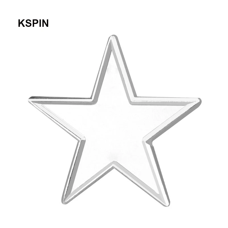 

Silver Color Star 18mm Lapel Pin Badge Pin