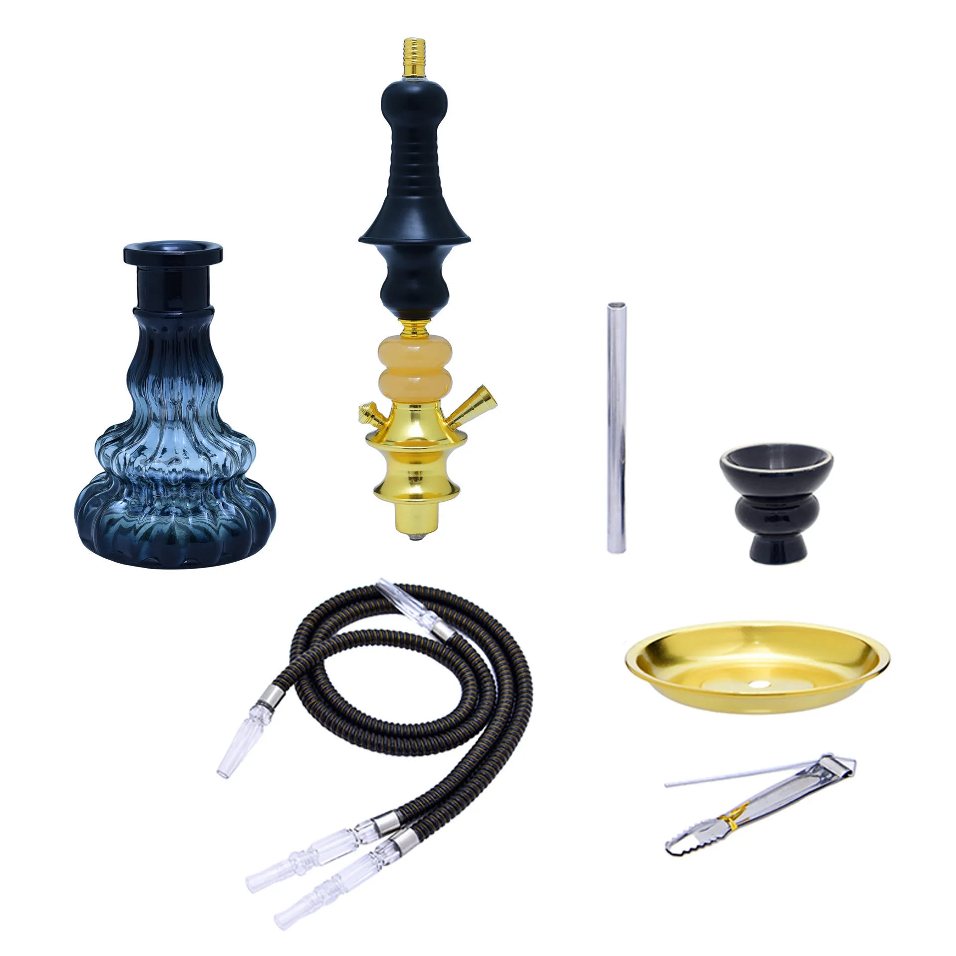 Glass Hookah for Smoking Shisha Pipe Narguile Completo Cachimba Sisha Chicha Pipa Single Hoses Nargile Accessories