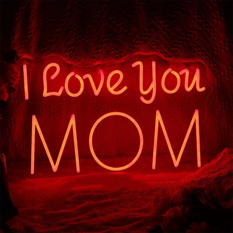 

ILove You MoM, неоновая лампа, дневной свет для матери, дома, гостиной, ресторана, отеля, подарок на день рождения, праздничное платье, атмосферное освещение