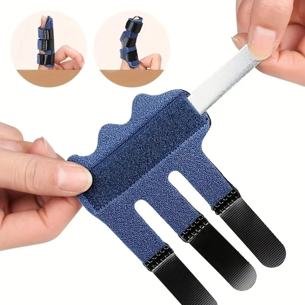 Finger Straightener Trigger Finger Splint Adjustable Durable Adjustable Finger Fixing Belt Hand Splint Colorful