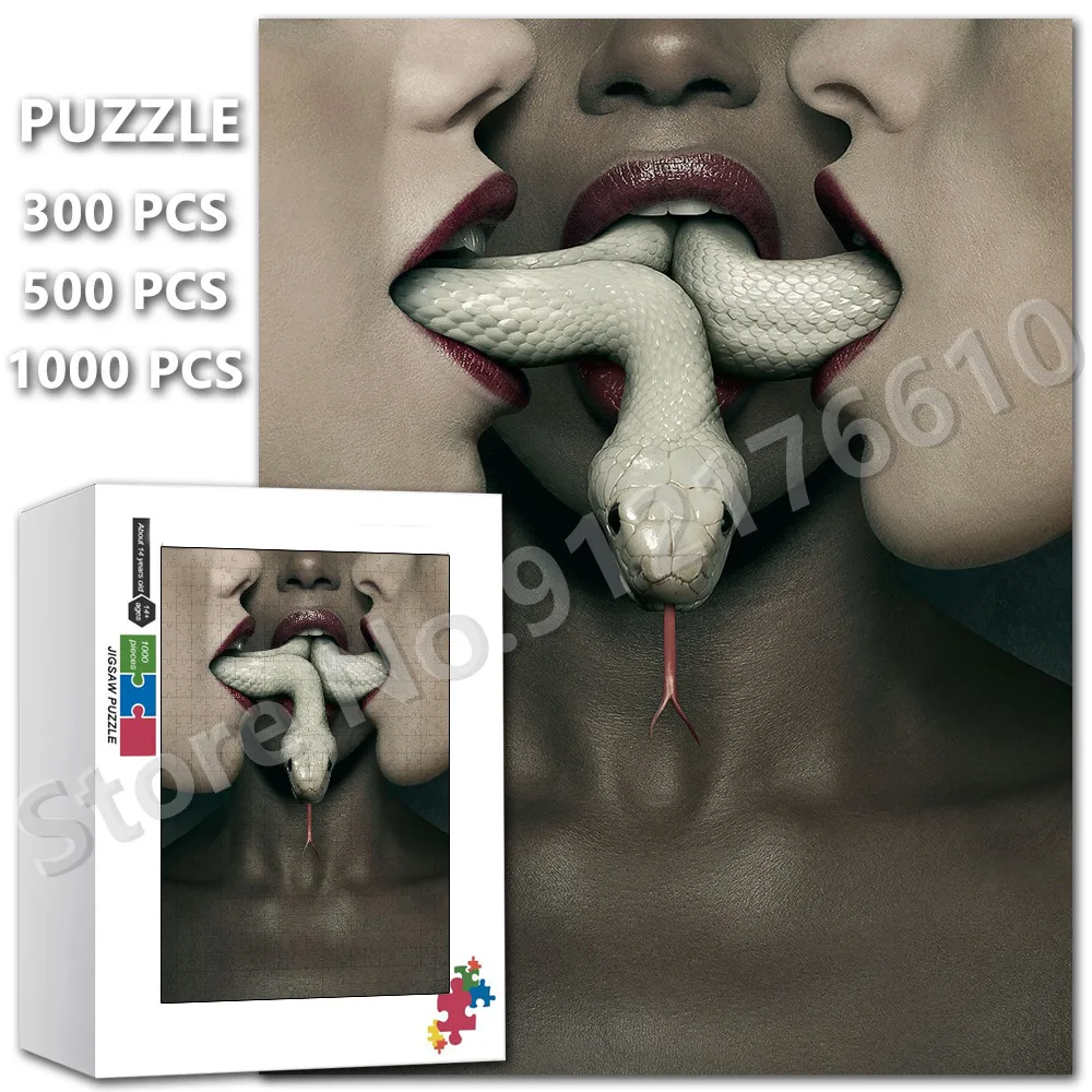 

American Horror Story Movie Jigsaw Puzzle 300/500/1000 Pieces for Adults Kids Decompress Educational Wooden Puzzles Toys Gifts