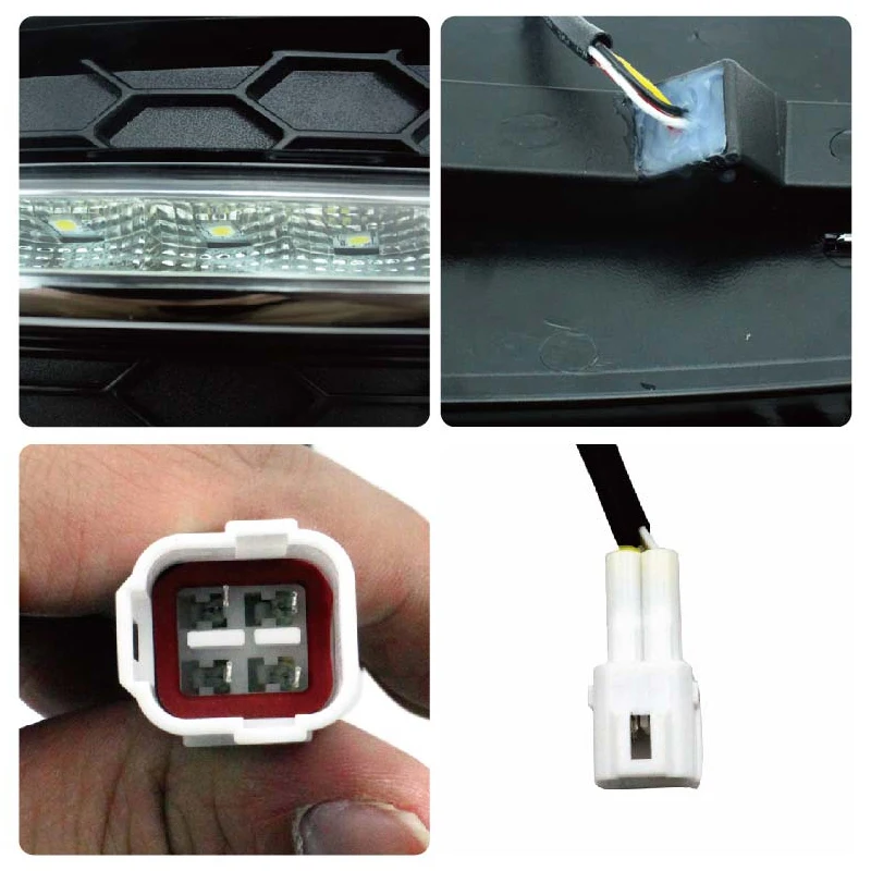 2Pcs/set LED Daytime Running Light Form for Chevrolet Cruze 2010-2013 Low Configuration Edition 9LED White DRL with Dimming