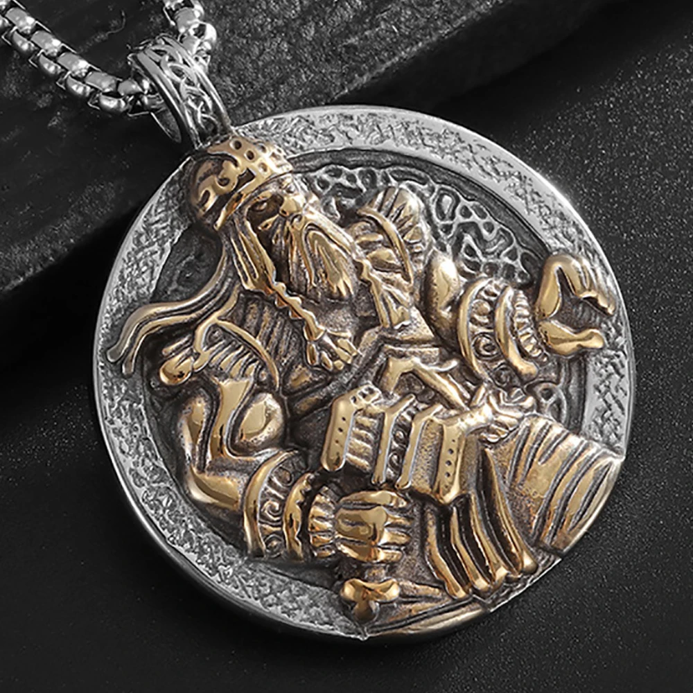 Nordic Stainless Steel Viking Thor Pendant Necklace For Man Women Personality Charm Amulet Jewelry Punk Rock Gifts Dropshipping