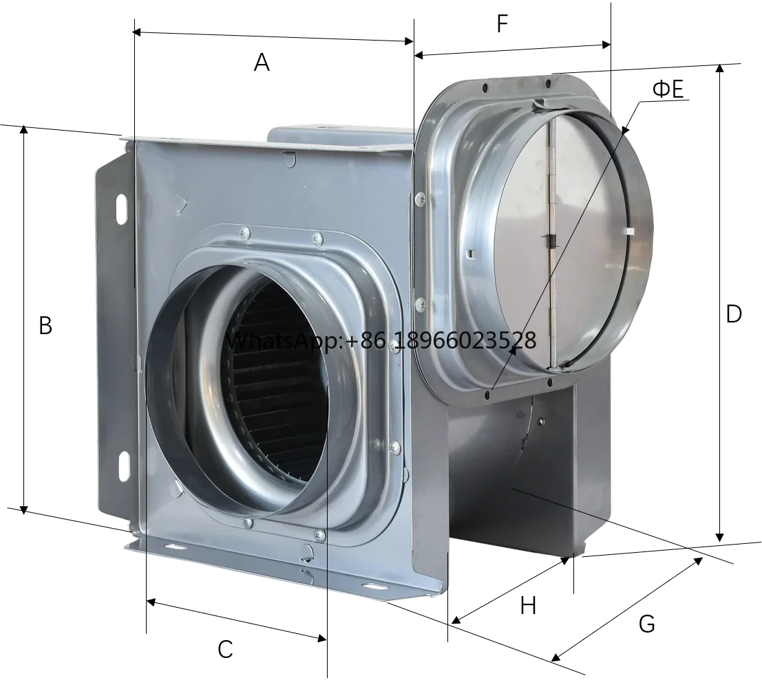 Day and Night Use Air Blower Centrifugal Fan Heat Extractor Solar DC Exhaust Ventilation Vent with Battery Power