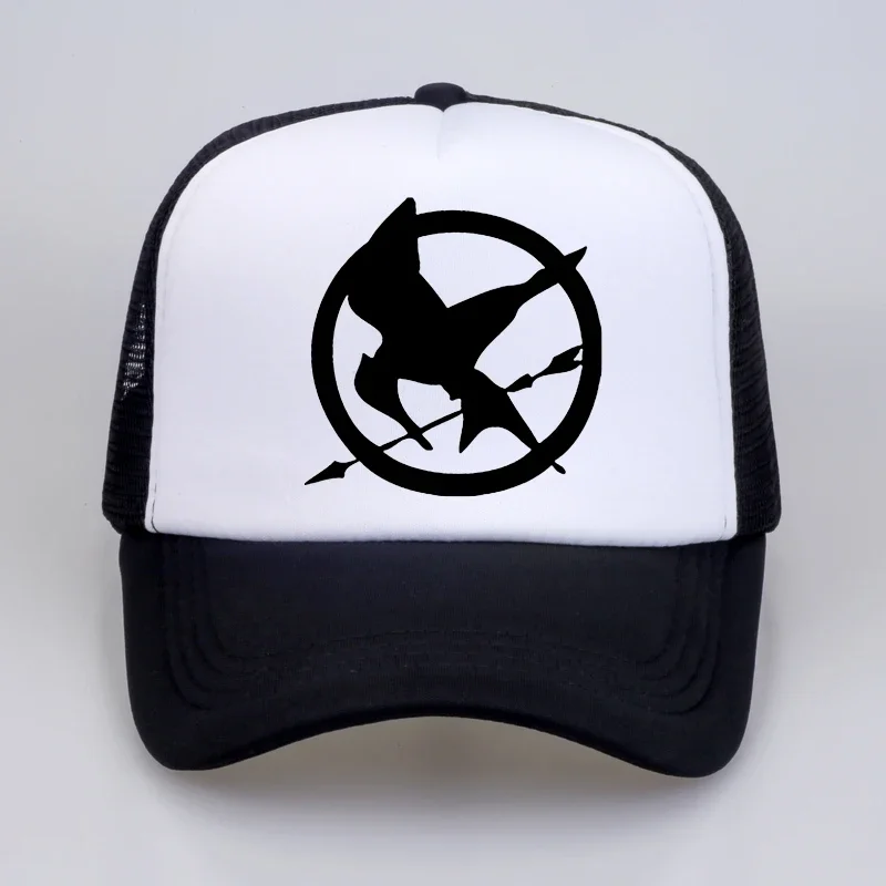 

Fashion The Hunger Games Baseball Caps Popular Vintage Style Birds Brooches hat For Men Baseball Mesh Net Trucker Cap Dad Hat