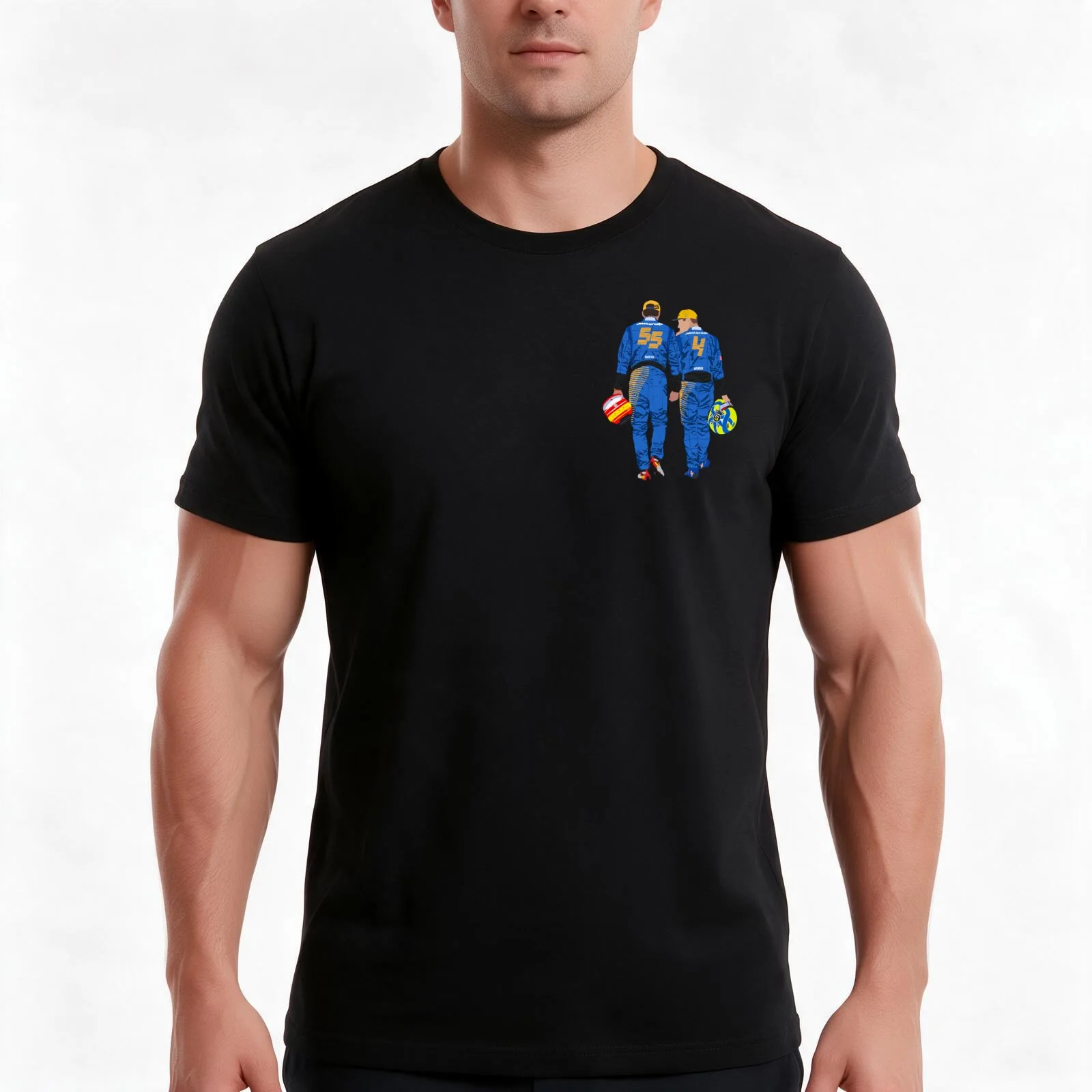 Carlando T-Shirt, Summer Casual Cotton Tee, Oversized Streetwear Tops, Vintage Graphic Print, Loose Fit Short Sleeve