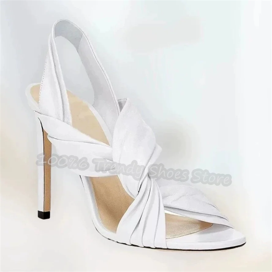 Women Gladiator Sandals Peep Toe High Heel Shallow Pumps Sexy Mixed Color Splicing Cross Strap Large Size Lady Dress Shoes