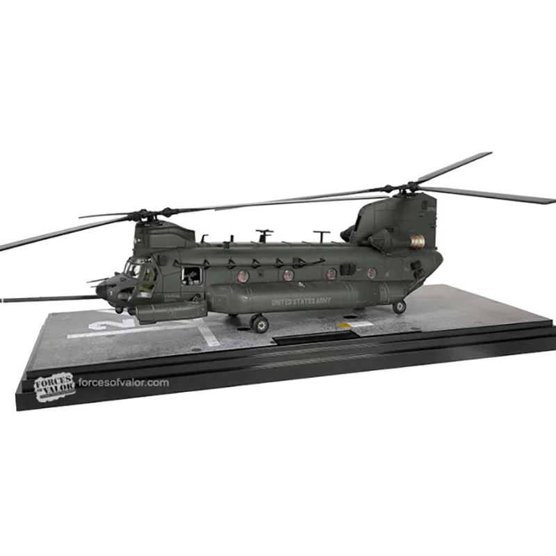 Diecast 1:72 Schaal Usa Mh 47G MH-47G CH-47 Chinook Twin-Rotor Zware Helikopter Legering Vliegtuig Model Militaire Collectie Speelgoed - afbeelding 2