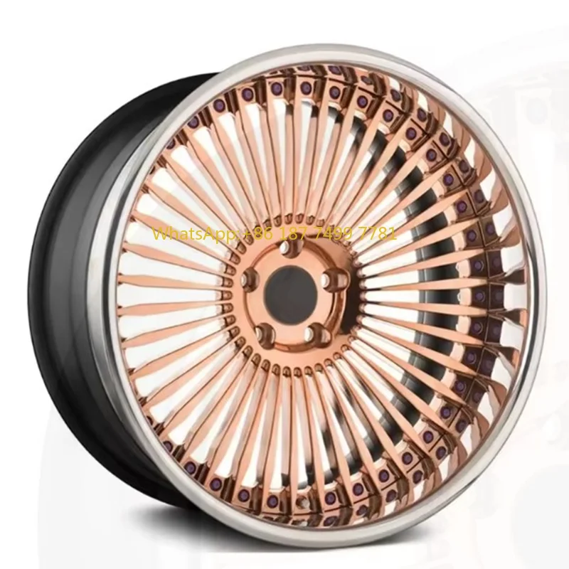 

New Passenger Car Wheel Hub.Forged Aluminum 18 19 20 21 22 23 24 26 Inch Deep Disc Gold Chrome Wheel Hub