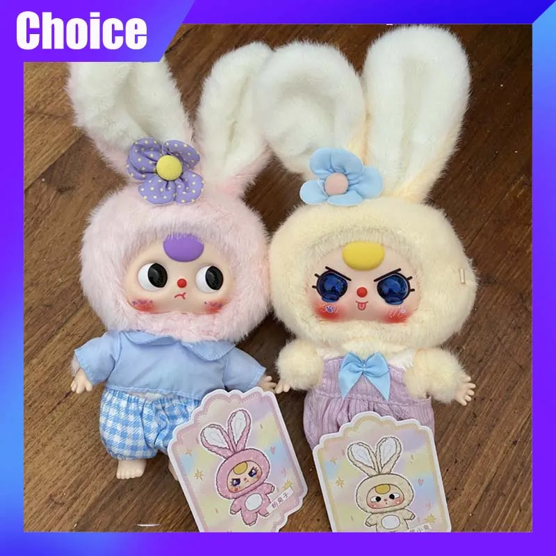 Baby Three Macaroon Cute Bunny Series Blind Box Anime Action Figure Cute Model Toy Statue Doll Desk Decoration Collection Gift