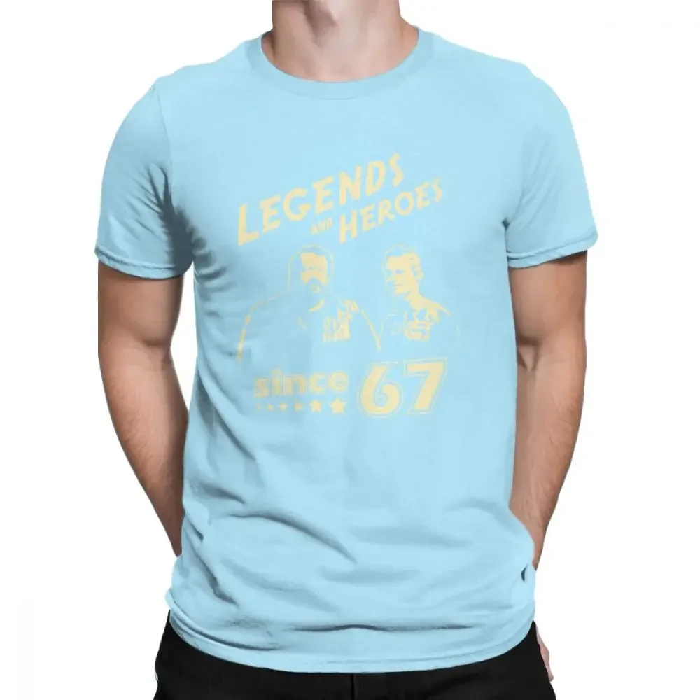 Men Tshirt Best Gift Idea T Shirt Bud Spencer Legends And Hero Since 67 T-Shirts Terence Hill Novelty Cotton Short Sleeve Tops