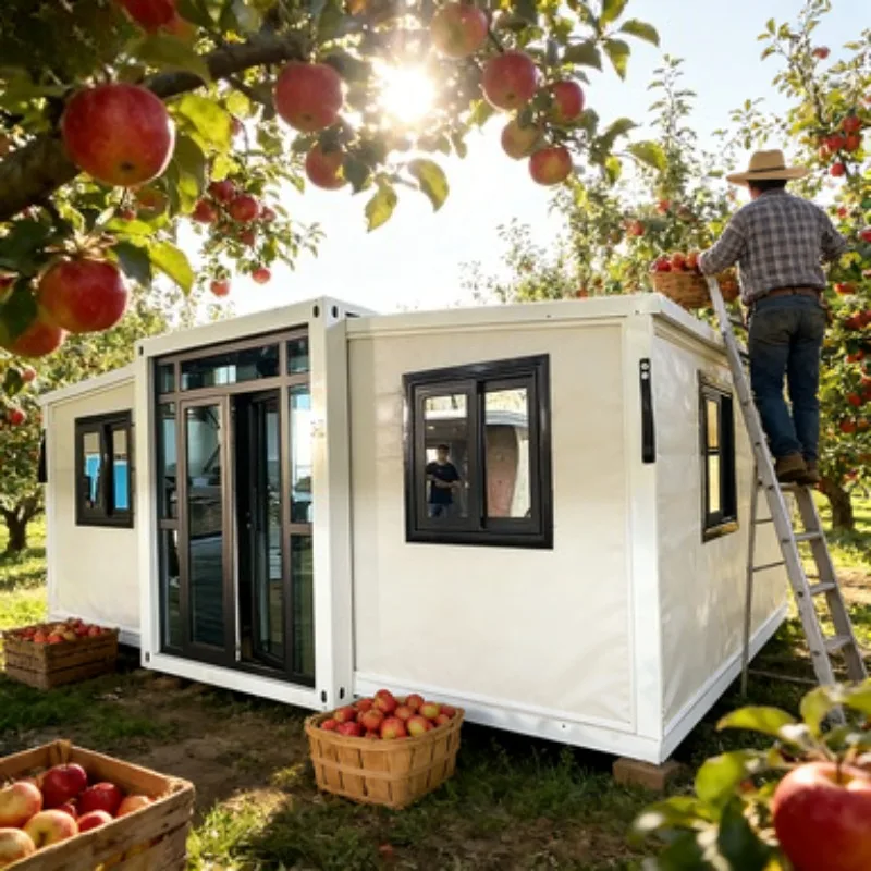 20ft 40ft Double Wing Foldable Container House Expandable Granny Flat Prefabricated House for Australian Market