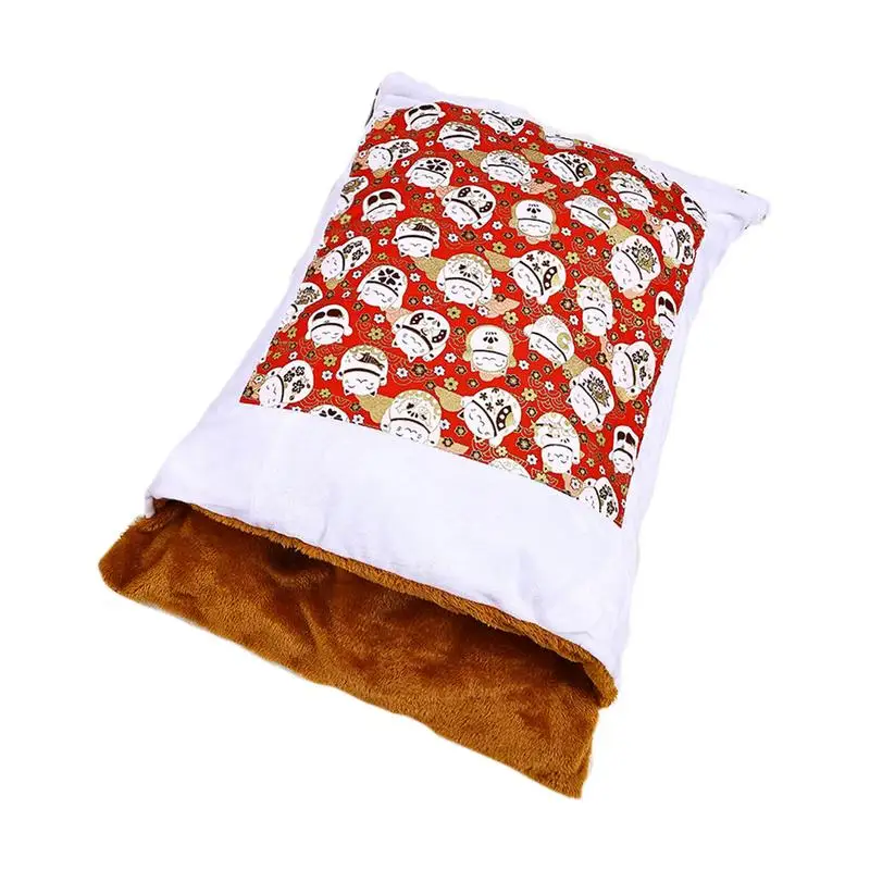 Warm Cat Sleeping Bag Comfortable Cat Bed Puppy Cave Bed For Indoor Cats Soft Cozy Cat Sack Comfortable Cat Bed Cave Pet Snuggle