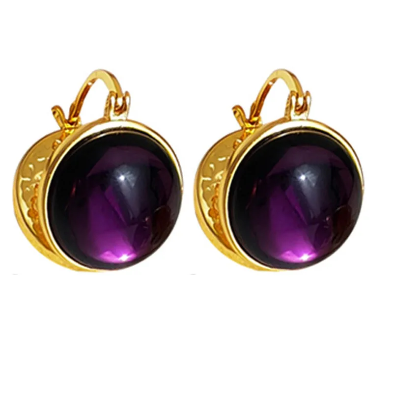 Trendy Jewelry Vintage Temperament Glass Earrings For Women Party Gifts Simply Design Ear Accessories 2023 Trend New Hot Sale