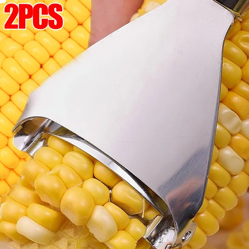 Stainless Steel Corn Planer Household Manual Corn Thresher Serrated Corn Peeler Food Grade Vegetable Peeled Kitchen Accessories