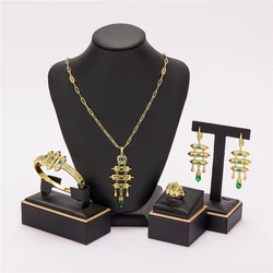 High Quality Traditional Women's Traditional Exquisite Jewelry Necklace Earring Set