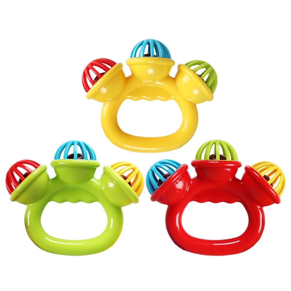 Soothing Toys Percussion Instrument Tambourine Music Rattles Shaker Baby Bell Toddler