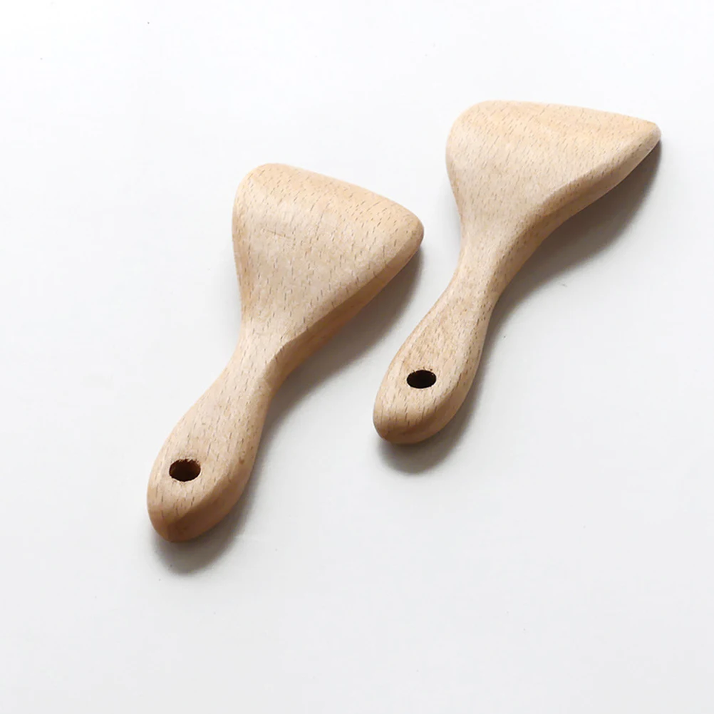

1Pcs Beech Wood Rice Shovel Natural Color Kitchen Spade for Cooking Catering Restaurant Home Use Wooden Rice Spade