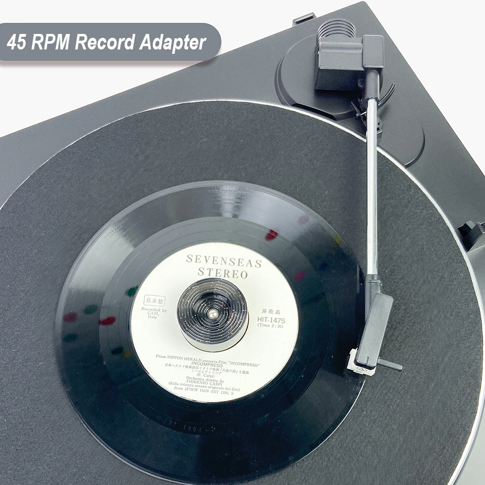 1Pcs Vinyl Record Dome Center Adapter Universal 45 RPM Turntable ABS Accessories for 7 Inch EP Record Vinyl Record