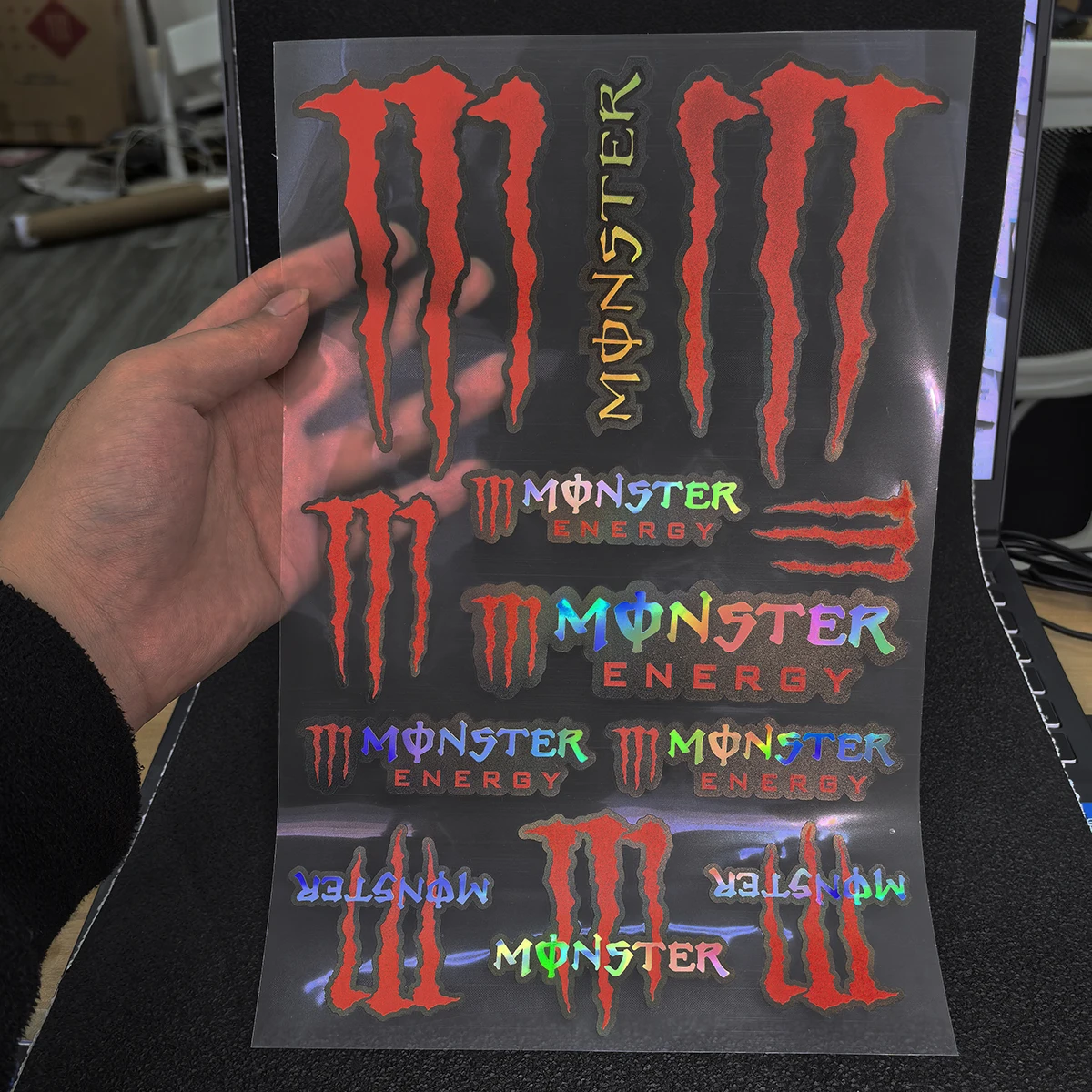 الليزر الوحش الطاقة ملصق دراجة نارية خزان خوذة مائي لياماها Yzf R1 R3 R6 Xmax Tmax Nmax MT07 MT09